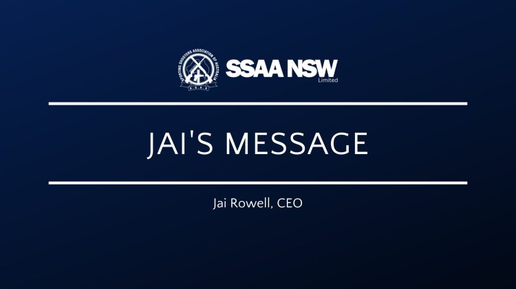 SSAA NSW CEO Jai Rowell’s Message December
