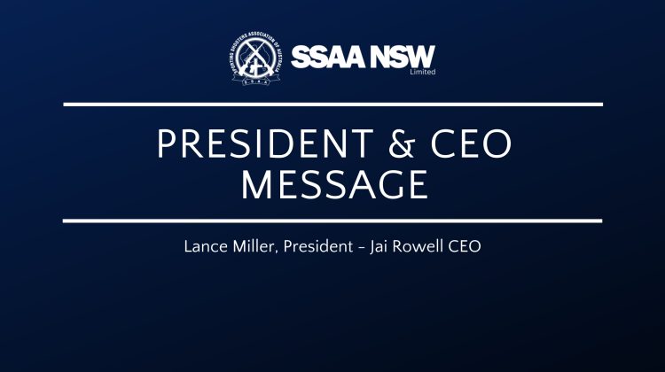 SSAA NSW President & CEO Message January