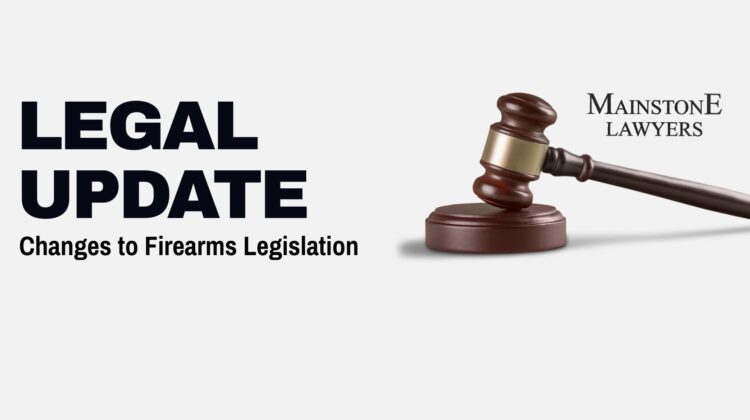 Legal Update – Changes to Firearms Legislation from Stephen