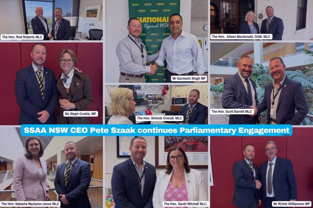 arliamentary Visits- September Update. Our SSAA NSW CEO Meetings with minsters in the NSW Parliament